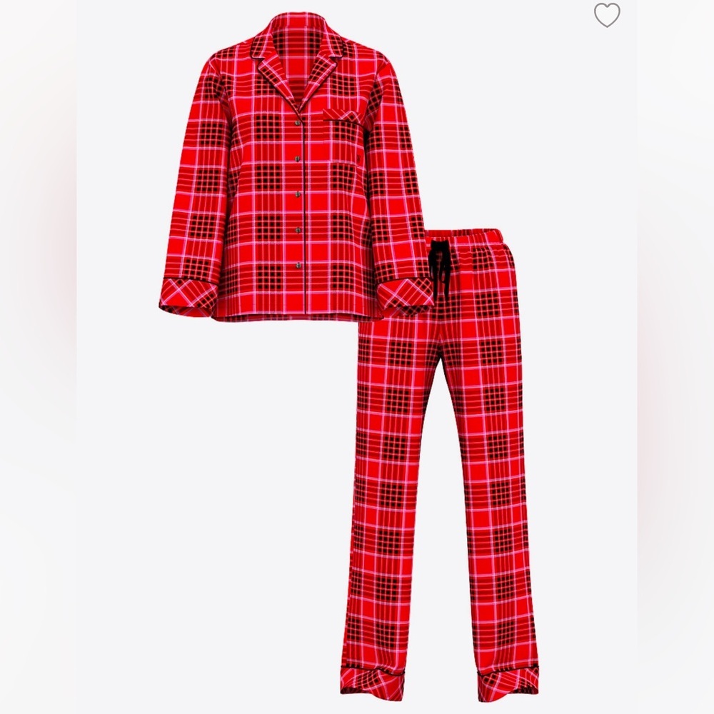 Victoria Secret Flannel Long Pajama Set - Picture 3 of 5